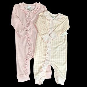 NWT Modern Moments by Gerber Baby girl sleepers (Set of 2) 3-6 Months